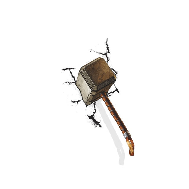 3d Hole Cartoon Spiderman Wall Stickers - Virtual Blue Store