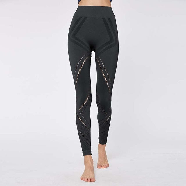 Women Seamless High Waist Leggings - Virtual Blue Store