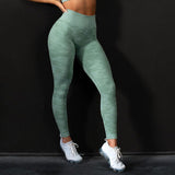 Women Camouflage Seamless Leggings - Virtual Blue Store