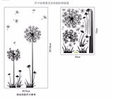Dandelion Sitting Room Wall Stickers - Virtual Blue Store