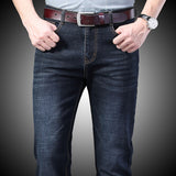 Slim Fit Black Blue Denim Pants