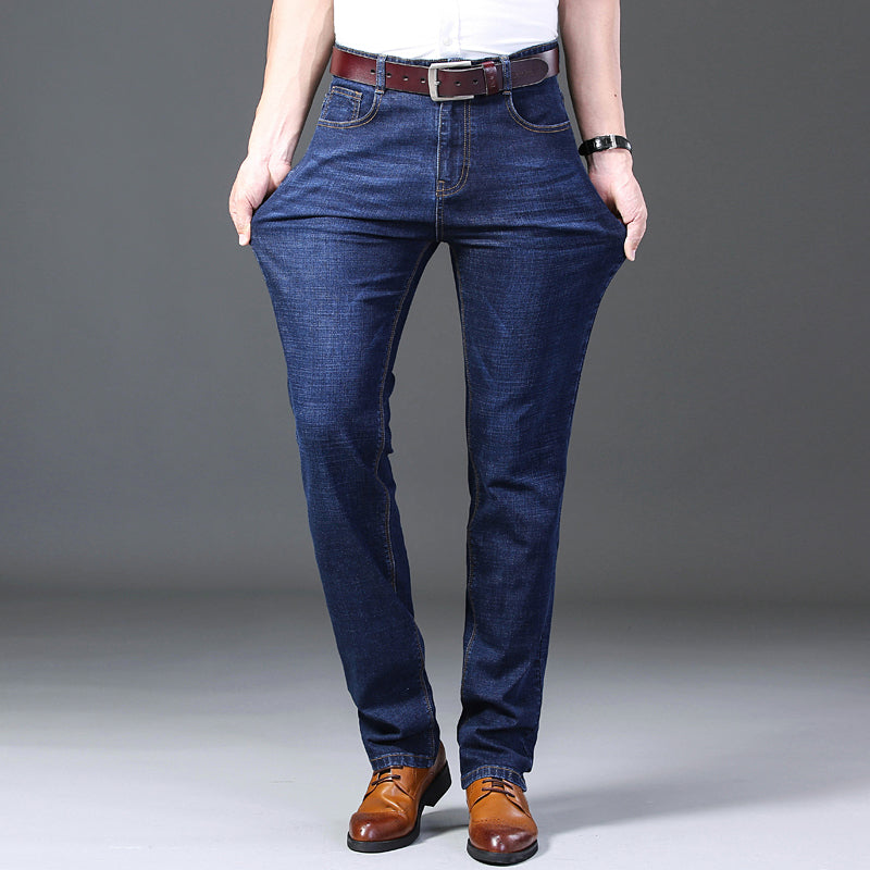 Slim Fit Black Blue Denim Pants - Virtual Blue Store