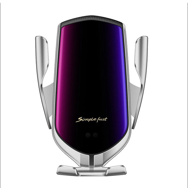 FDGAO 10W Automatic Clamping Qi Wireless Car Charger Mount For IPhone 11 XS XR X 8 Fast Charging Phone Holder for Samsung S10 S9 - Virtual Blue Store