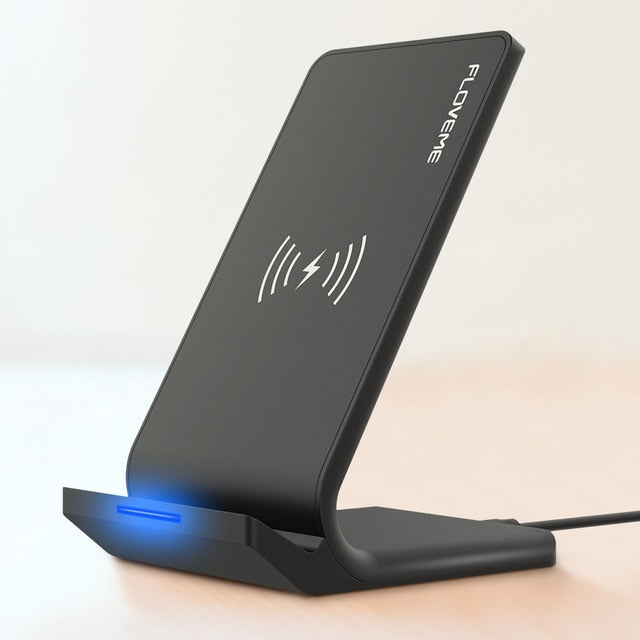 FLOVEME Universal Qi Wireless Charger For iPhone X XS XR 10W Fast Charger USB Wireless Charging For Samsung Galaxy S8 S9 Note 8 - Virtual Blue Store