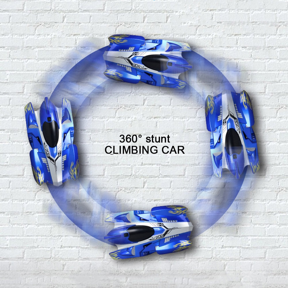 Wall Climbing Car 2 Modes Trick Racing Remote Control Car Stunt RC Car Wltoys Anti Gravity - Virtual Blue Store