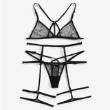 Black Harness Polka Dot Garter - Virtual Blue Store