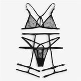 Black Harness Polka Dot Garter - Virtual Blue Store