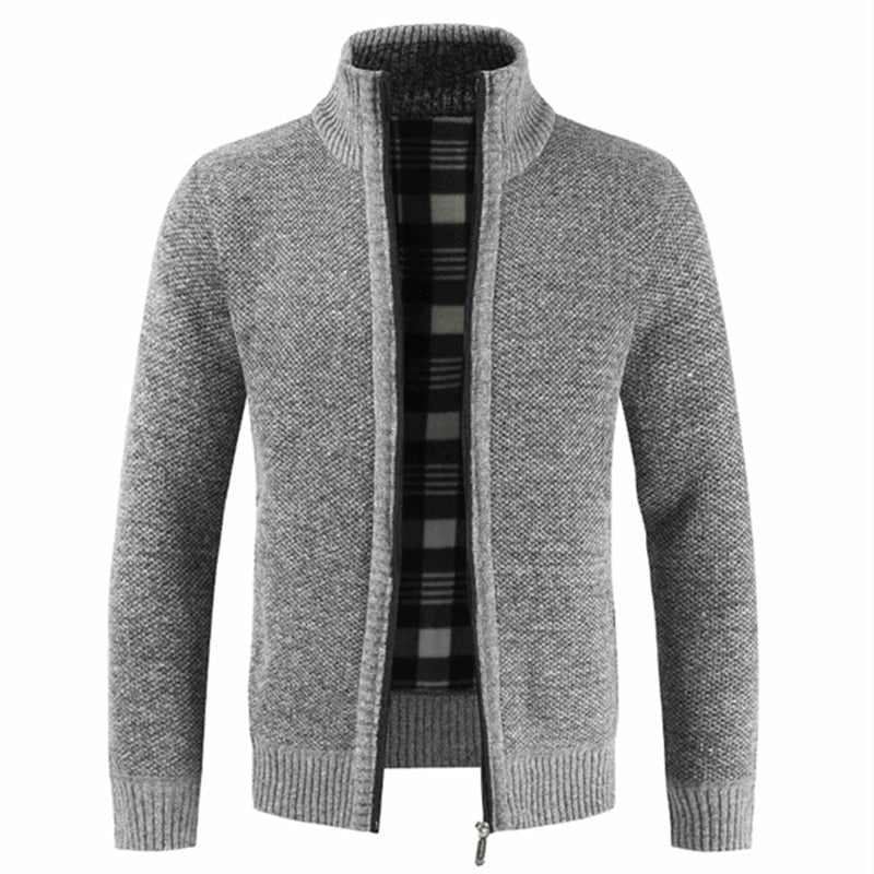 Men's Slim Fit Stand Collar Jacket - Virtual Blue Store