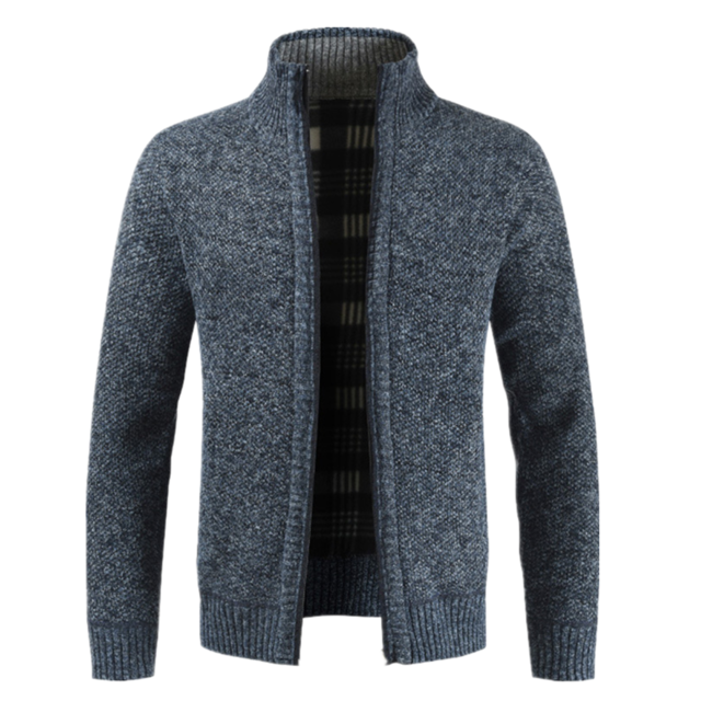 Men's Slim Fit Stand Collar Jacket - Virtual Blue Store