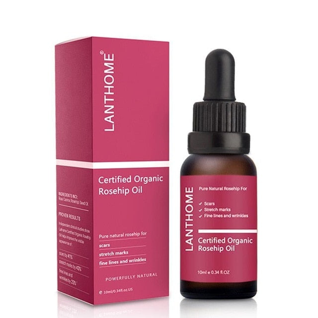 Pure Organic Rosehip Oil Antioxidantfor Scars Fine Lines Wrinkles Stretch Marks Improve Skin Elasticity Firmness - Virtual Blue Store