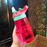 450/480ml Water Bottle With Straw - Virtual Blue Store