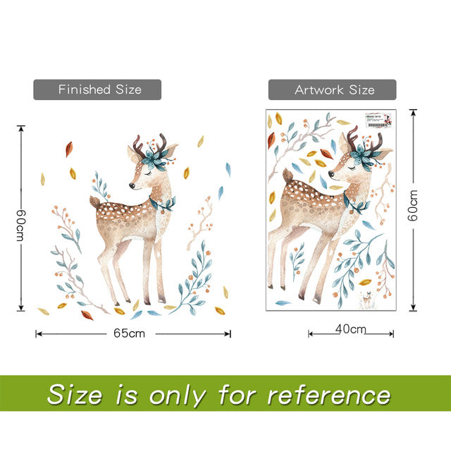 Bedroom Decor Deer Wall Stickers - Virtual Blue Store