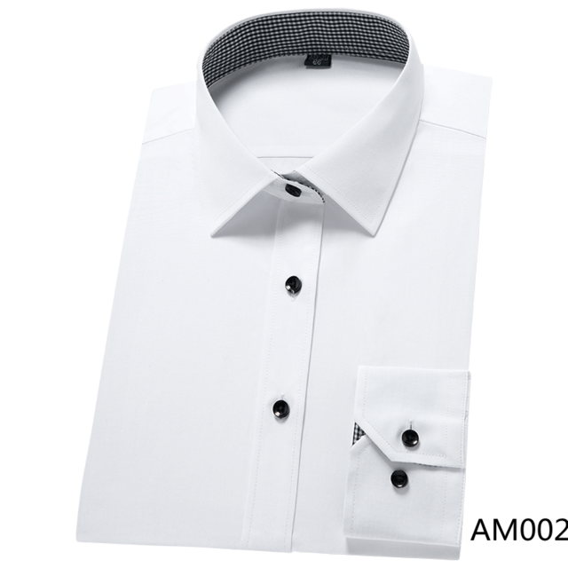 Long Sleeve Twill Solid Shirt - Virtual Blue Store