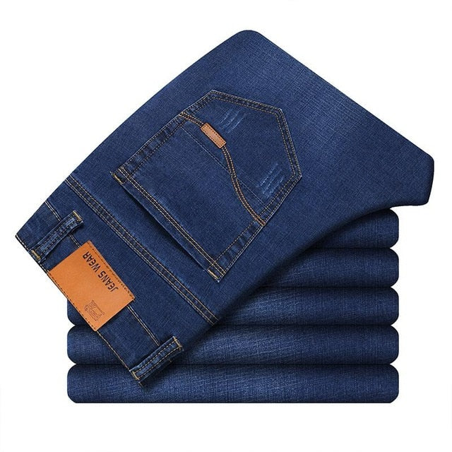 Men Classic Soft Black Jeans - Virtual Blue Store