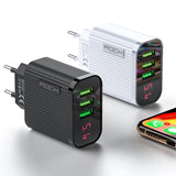ROCK Digital Display 3 Port Charger