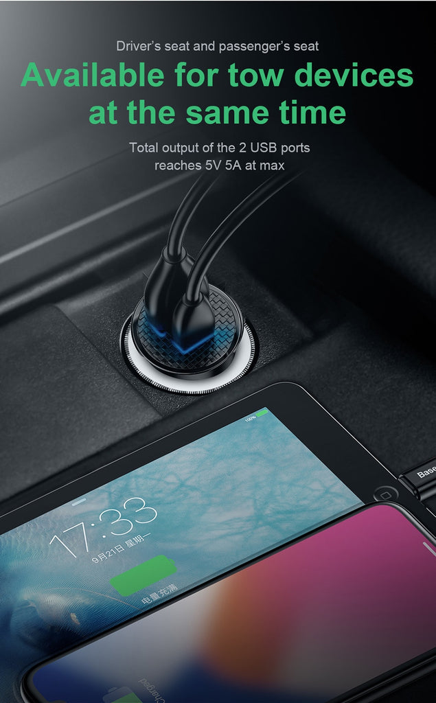 3.0 USB Car Charger For iPhone - Virtual Blue Store