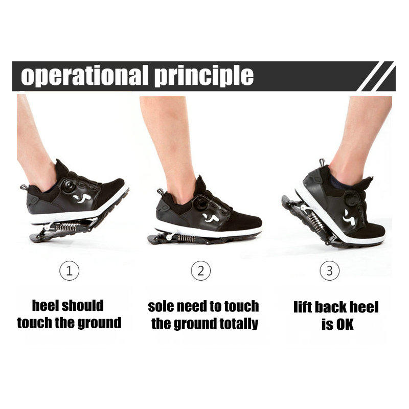 Mechanical running shoes Bouncing Spring shock absorption running Shoes Women men Sneaker Shoes - Virtual Blue Store