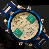 Men's Quartz LED Digital Watch - Virtual Blue Store