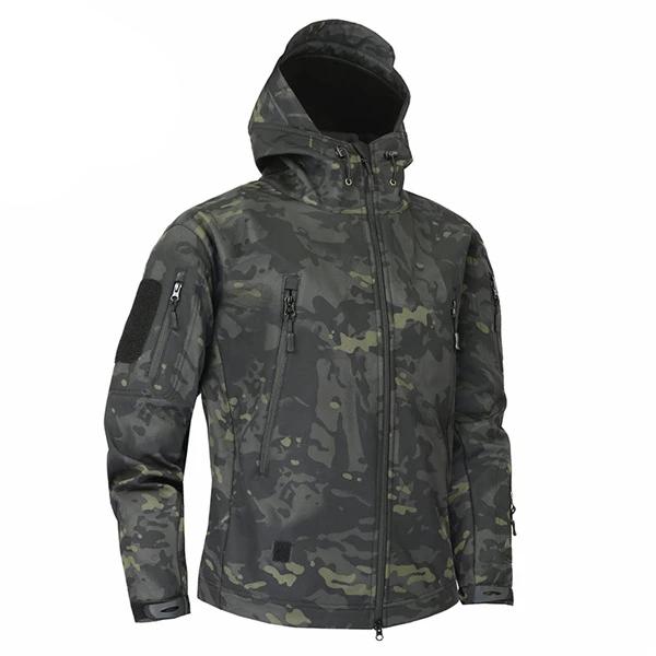 Men's Military Camouflage Fleece Jacket - Virtual Blue Store