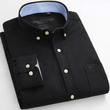 Men's Long Sleeve Solid Dress Shirt - Virtual Blue Store