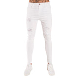 Slim Casual Hole Ripped Jeans - Virtual Blue Store
