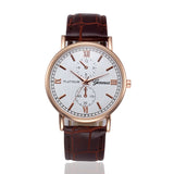 Men's Retro Design Leather Watch - Virtual Blue Store