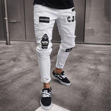 Men Streetwear Destroyed Ripped Jeans - Virtual Blue Store