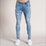 Men Streetwear Destroyed Ripped Jeans - Virtual Blue Store