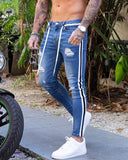 Men Streetwear Destroyed Ripped Jeans - Virtual Blue Store