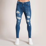 Men Streetwear Destroyed Ripped Jeans - Virtual Blue Store