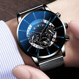 Men's Reloj Hombre Stainless Steel Watch