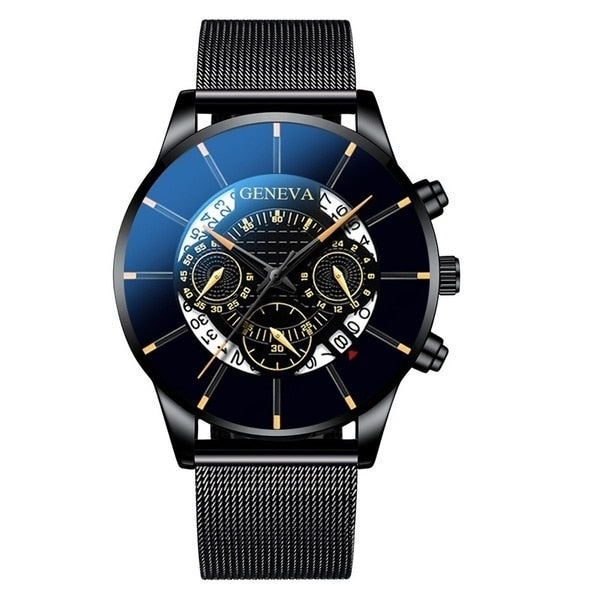 Men's Reloj Hombre Stainless Steel Watch - Virtual Blue Store