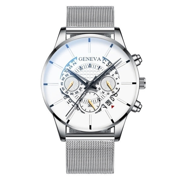 Men's Reloj Hombre Stainless Steel Watch - Virtual Blue Store