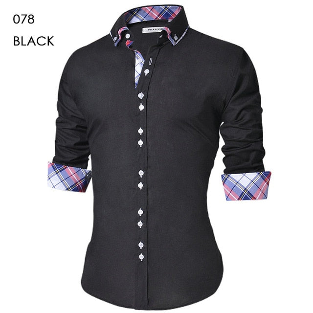 Men's Casual Slim Fit Shirt - Virtual Blue Store