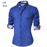 Men's Casual Slim Fit Shirt - Virtual Blue Store