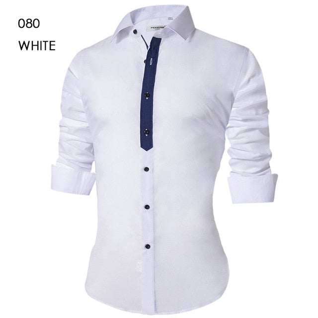 Men's Casual Slim Fit Shirt - Virtual Blue Store