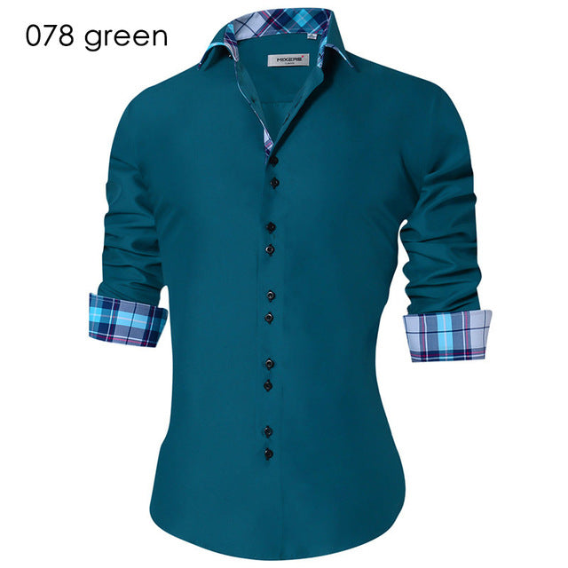 Men's Casual Slim Fit Shirt - Virtual Blue Store