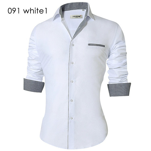 Men's Casual Slim Fit Shirt - Virtual Blue Store