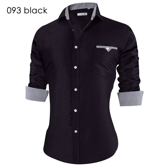 Men's Casual Slim Fit Shirt - Virtual Blue Store