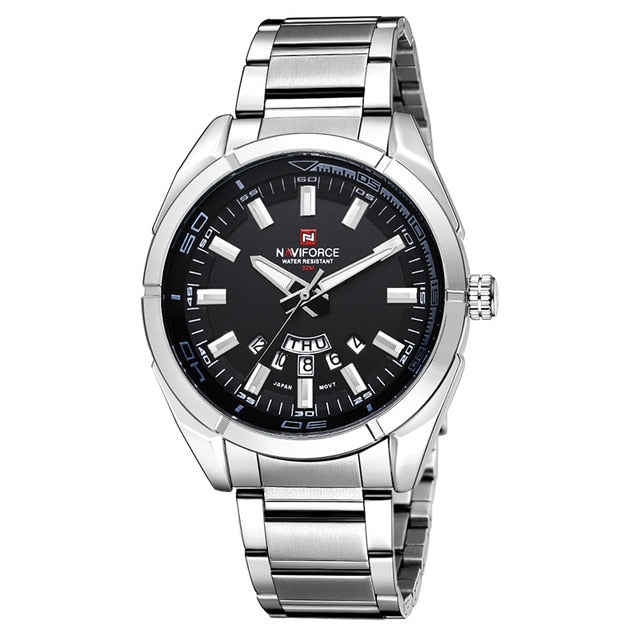 Men's Full Steel Waterproof Watch - Virtual Blue Store