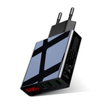 LED Display EU 3 Port USB Charger