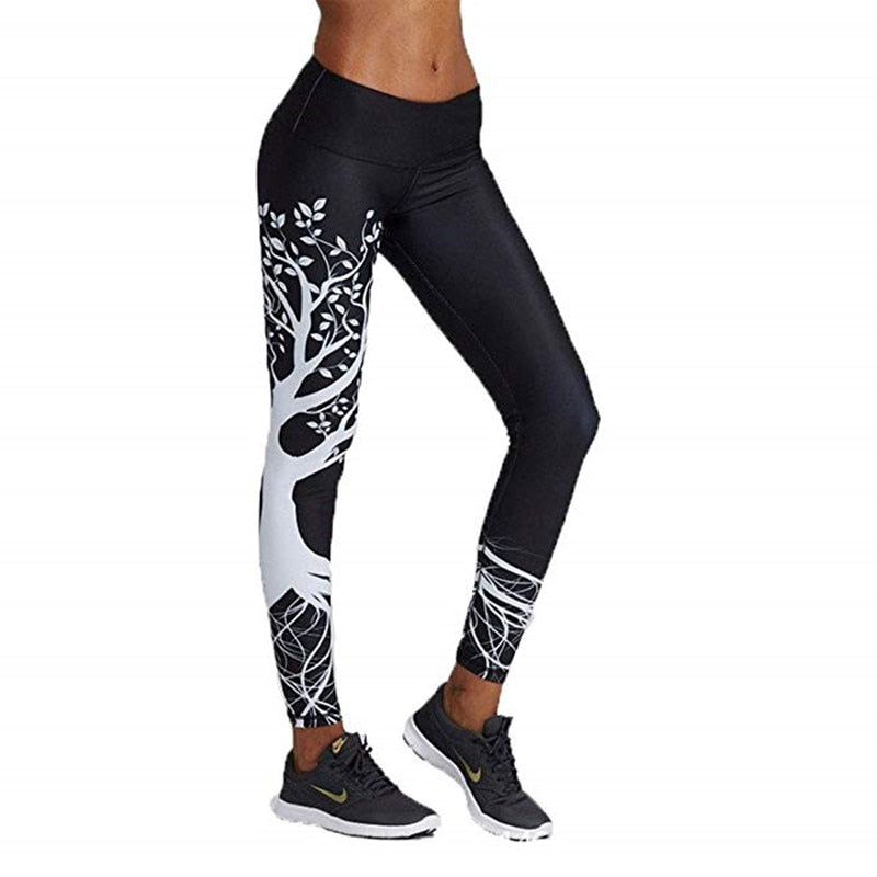 High Waist Fitness Workout Leggings - Virtual Blue Store