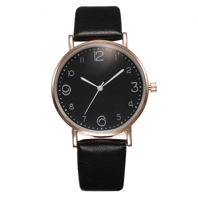 Women's Luxury Leather Band Watch - Virtual Blue Store