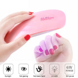 6w Nail Lamp For Manicure UV LED Nail Lamp For Nail Art USB Nail Dryer For Drying Gel Polish Varnish Hybrid Mini Ice Lamp - Virtual Blue Store
