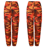 New Women Camo Cargo High Waist Hip Hop Trousers Pants Military Army Combat Camouflage Long Pants Hot Capris - Virtual Blue Store