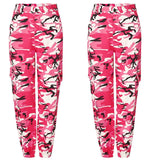 New Women Camo Cargo High Waist Hip Hop Trousers Pants Military Army Combat Camouflage Long Pants Hot Capris - Virtual Blue Store