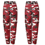 New Women Camo Cargo High Waist Hip Hop Trousers Pants Military Army Combat Camouflage Long Pants Hot Capris - Virtual Blue Store