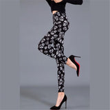 YSDNCHI High Waist Legging Breathable Slim Snake Printing Leggings Push Up Elastic Leggin Slim Ladies Trousers Stretch Legging - Virtual Blue Store