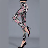 YSDNCHI High Waist Legging Breathable Slim Snake Printing Leggings Push Up Elastic Leggin Slim Ladies Trousers Stretch Legging - Virtual Blue Store