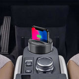 Bonola Fast Wireless Car Charger Cup for SamsungS10/S9/S8/Note10 10W Qi Wireless Charging Car Cup for iPhone11Pro/XsMax/Xr/8Plus - Virtual Blue Store